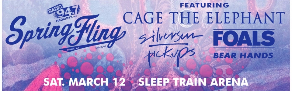 Cage the Elephant. Spring Fling Rock AF. FOALS. Silversun Pickups. Bear Hands